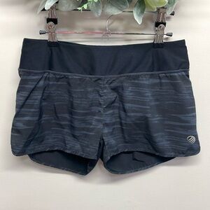 MPG Athletic Running Shorts Lined Black Gray Pink Zipper Pocket S